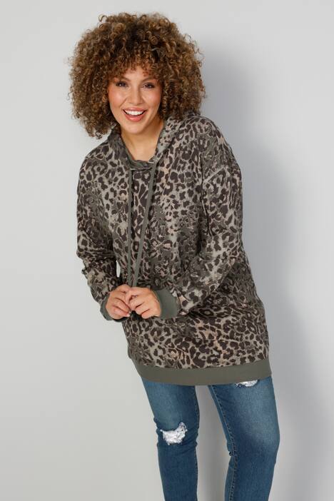 Hoodie, Kapuzensweater, Animal-Print