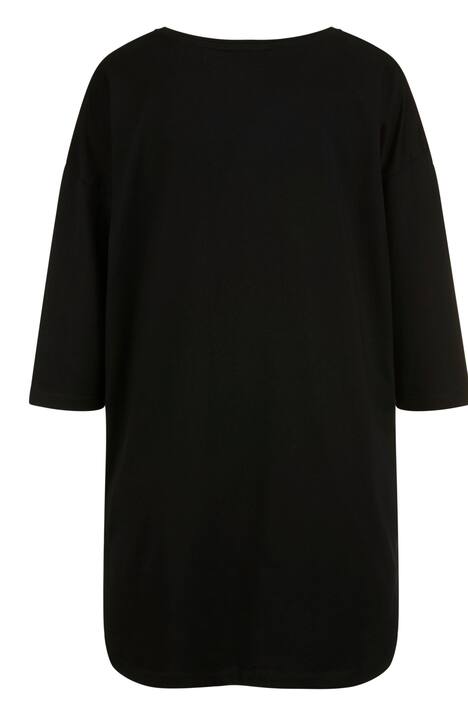 T-Shirt, großer Print, Rundhals, 3/4-Ärmel