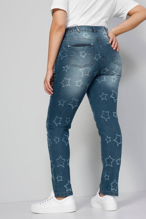 Jean coupe Slim Fit à 5 poches avec étoiles