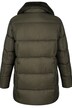 Steppjacke, abnehmbarer Webpelz-Kragen, Zipper