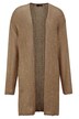 Long-Strickjacke, offene Form, Langarm