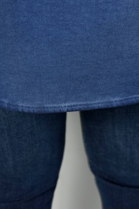 Longshirt, V-Ausschnitt, Langarm mit Spitze