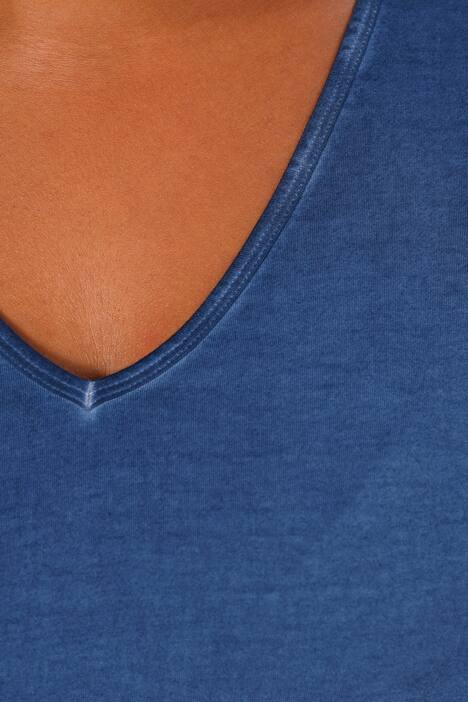 Longshirt, V-Ausschnitt, Langarm mit Spitze