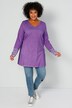Longshirt, V-Ausschnitt, Langarm mit Spitze