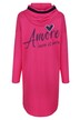 Long-Hoodie, oversized, Rückenprint AMORE