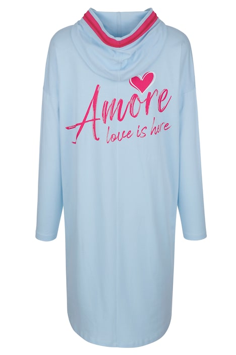 Long-Hoodie, oversized, Rückenprint AMORE