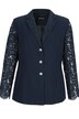 Stretch Fit Lace Sleeve Blazer