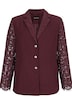 Stretch Fit Lace Sleeve Blazer