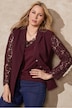 Stretch Fit Lace Sleeve Blazer