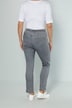 Slim fit 4-pocket jeans with decorative seam and elastic waist