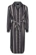 Midikleid, Straight Fit, grafisches Muster, Langarm