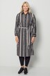 Midikleid, Straight Fit, grafisches Muster, Langarm