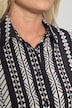 Midikleid, Straight Fit, grafisches Muster, Langarm