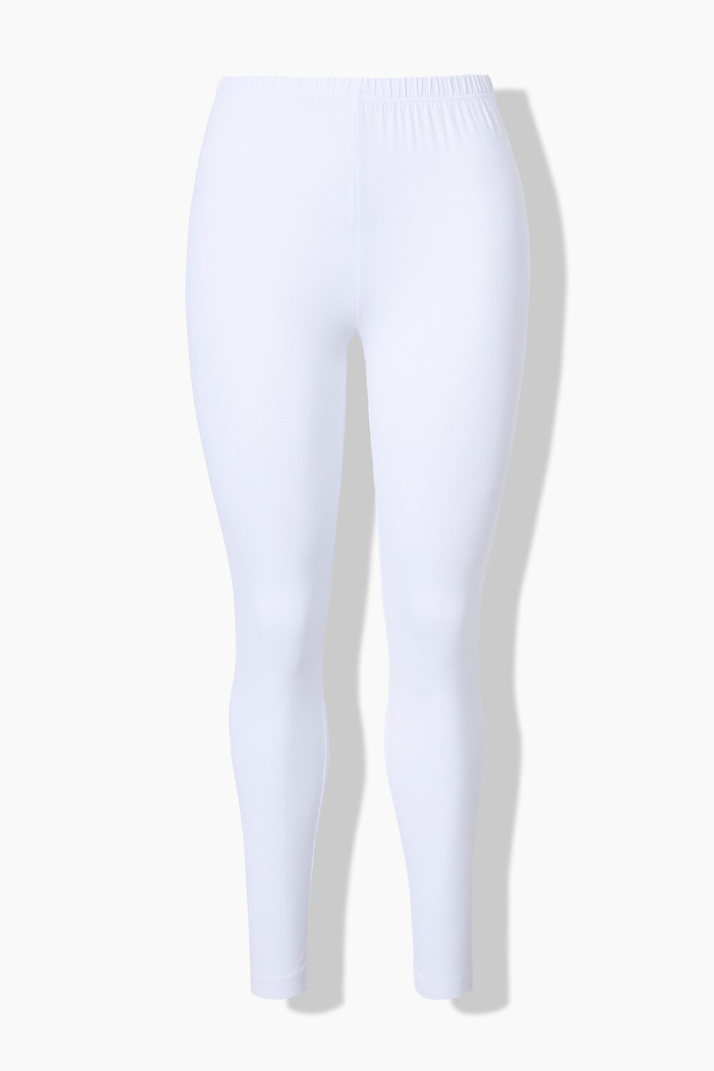 Stora storlekar Leggings, Dam, vit, storlek: 50/52, Bomull, Ulla Popken
