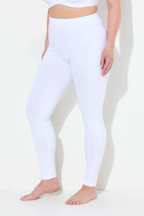 Basic Stretch Knit Ankle Length Leggings