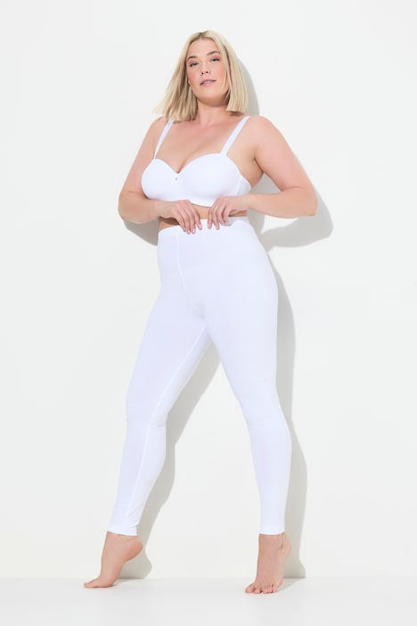 Legging en coton avec taille élastique, coupe Slim