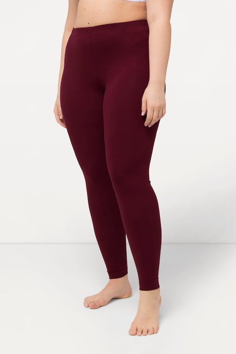 Legging en coton avec taille élastique, coupe Slim