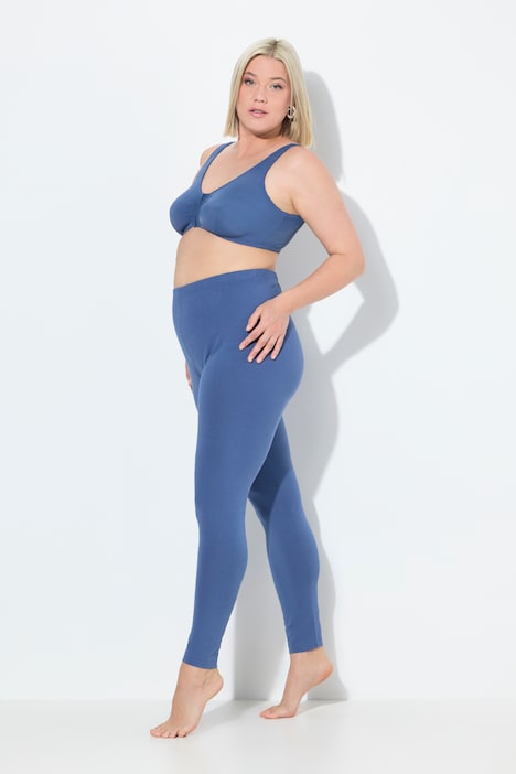 Legging en coton avec taille élastique, coupe Slim