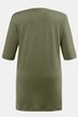 T-shirt, okrągły dekolt, luźny krój, rękaw 1/2