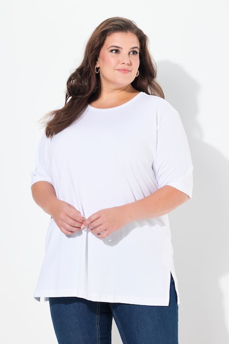 Basic Round Neck Short Sleeve Relaxed Fit  Tee