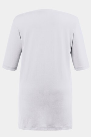 Duże rozmiary T-shirt Basic, damska, biały, rozmiar: 50/52, bawełna, Ulla Popken