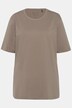T-shirt med rund hals, ledig passform, halvlång ärm