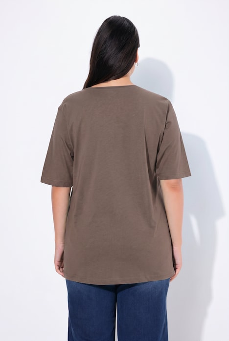 T-Shirt, Rundhalsausschnitt, Relaxed, Halbarm