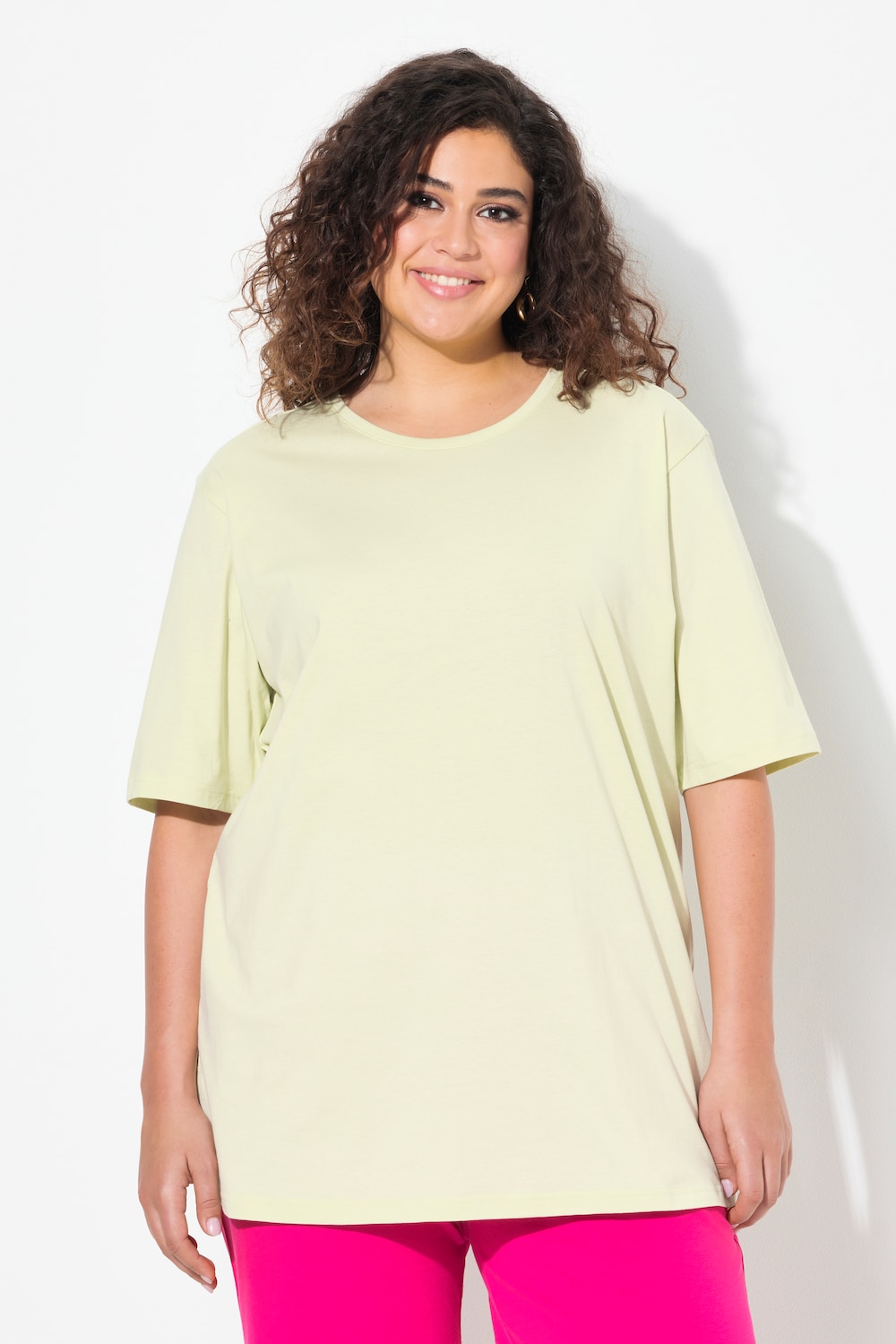 Große Größen T-Shirt, Damen, beige, Größe: 54/56, Baumwolle, Ulla Popken