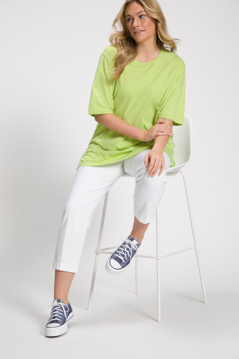 Grote Maten T-shirt, Dames, groen, Maat: 42/44, Ulla Popken Grote Maten T-shirt, Dames, groen, Maat: 42/44, Ulla Popken