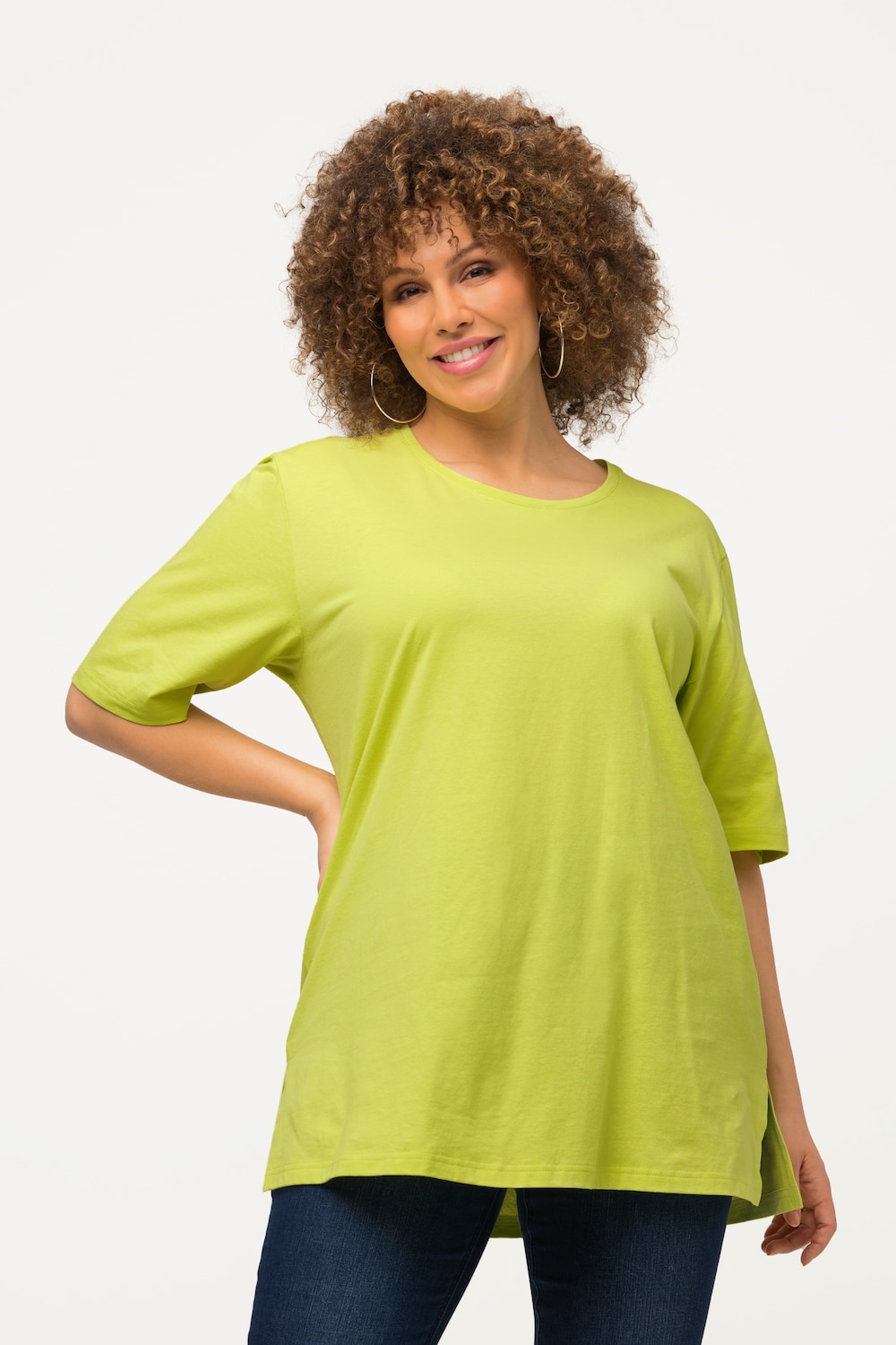 Grote Maten T-shirt, Dames, groen, Maat: 42/44, Ulla Popken