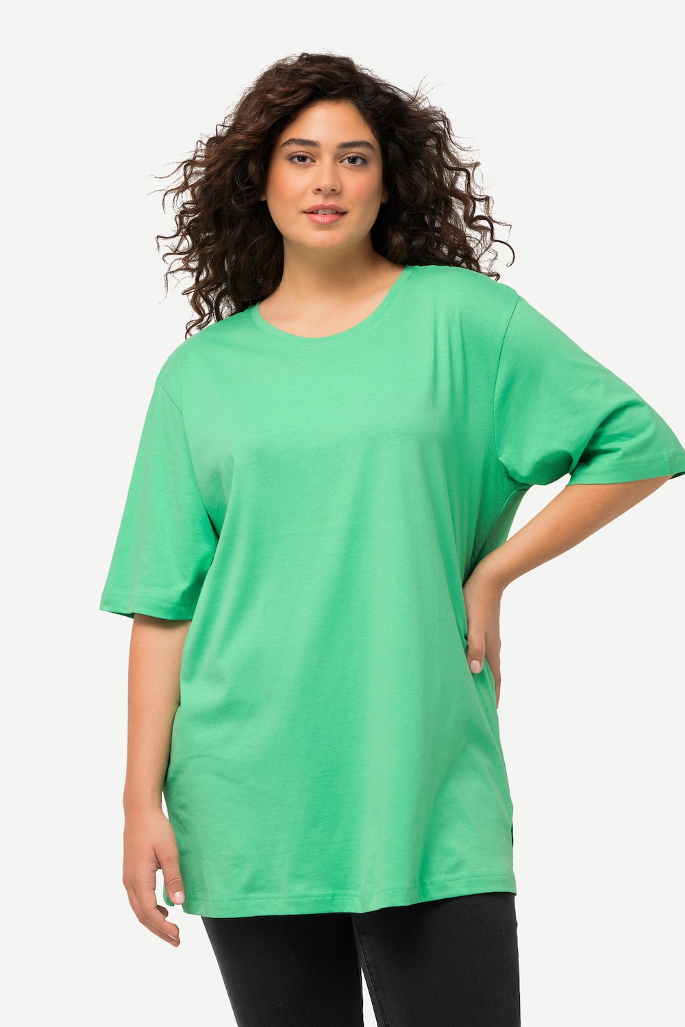 Grote Maten T-Shirt, Dames, turquoise, Maat: 46/48, Ulla Popken