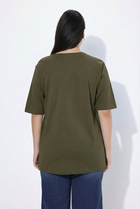 T-Shirt, Rundhalsausschnitt, Relaxed, Halbarm