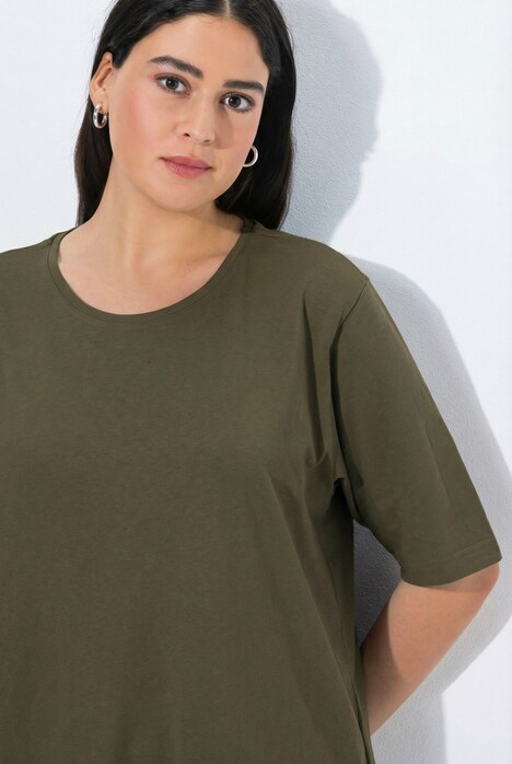 T-Shirt, Rundhalsausschnitt, Relaxed, Halbarm