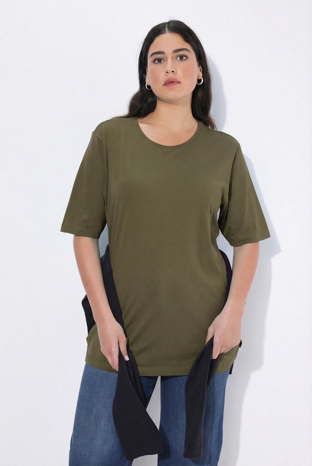 T-Shirt, Rundhalsausschnitt, Relaxed, Halbarm