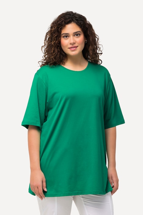 Basic Round Neck Short Sleeve Relaxed Fit  Tee