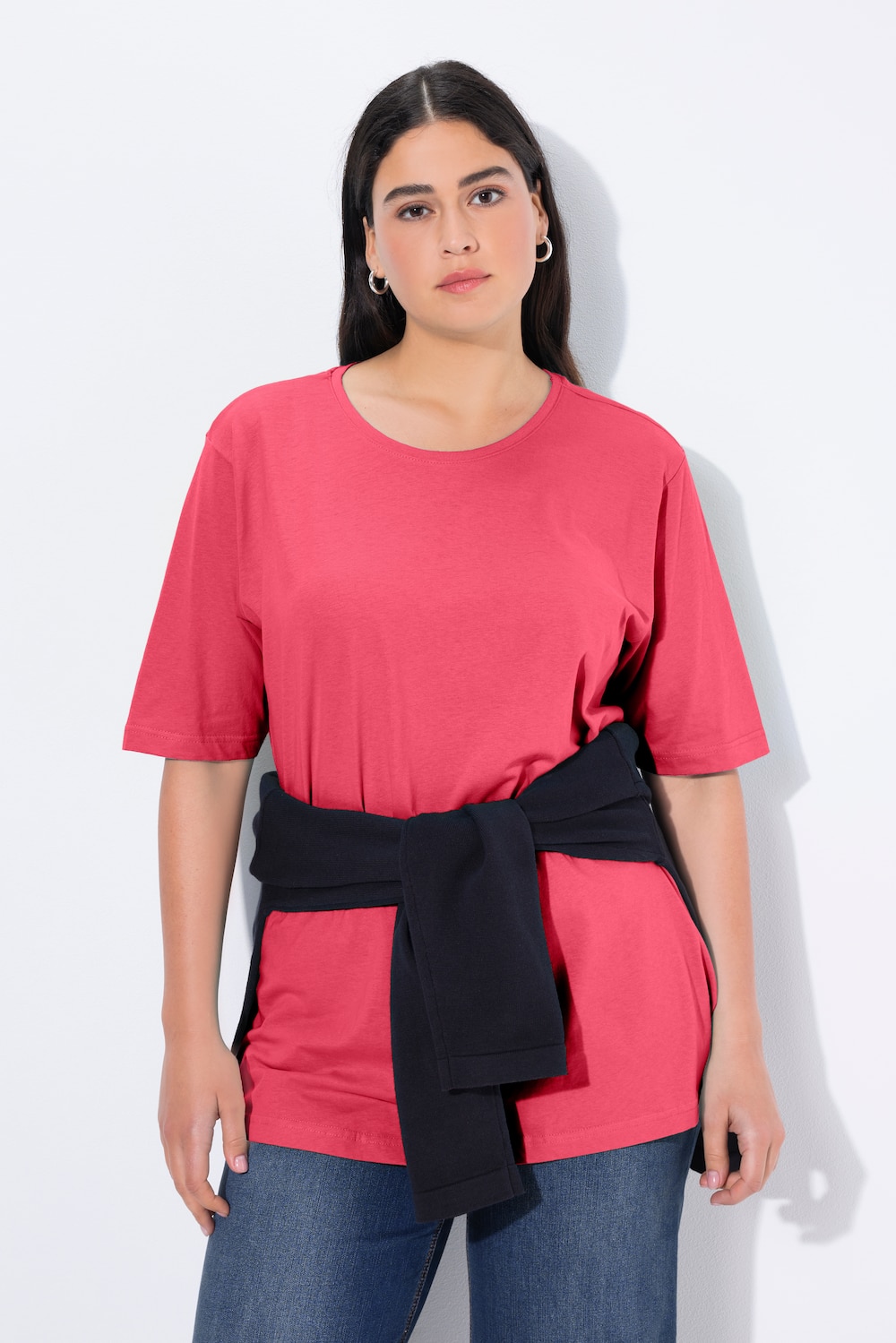 T-Shirt, Rundhalsausschnitt, Relaxed, Halbarm