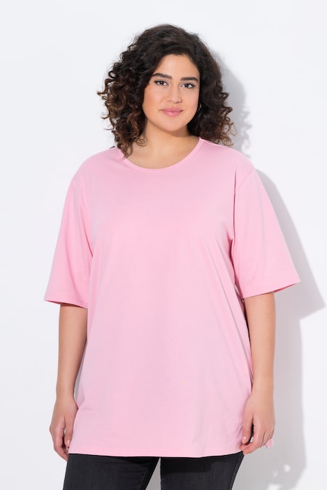 Basic Round Neck Short Sleeve Relaxed Fit  Tee