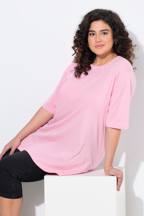 Basic Round Neck Short Sleeve Relaxed Fit  Tee