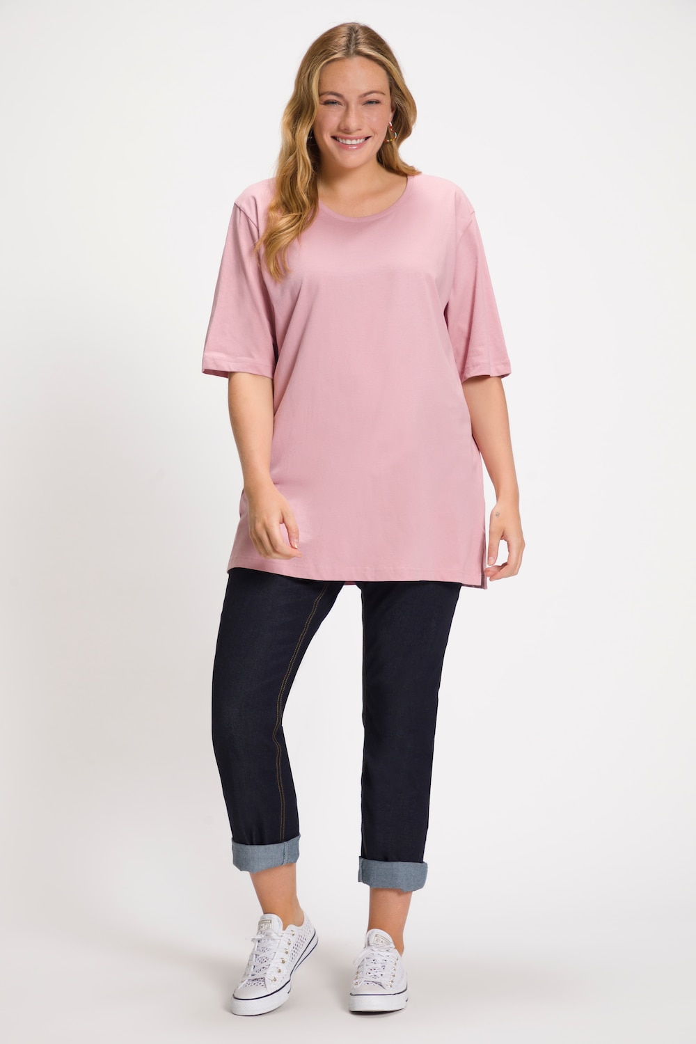 Grote Maten T-shirt, Dames, roze, Maat: 62/64, Ulla Popken