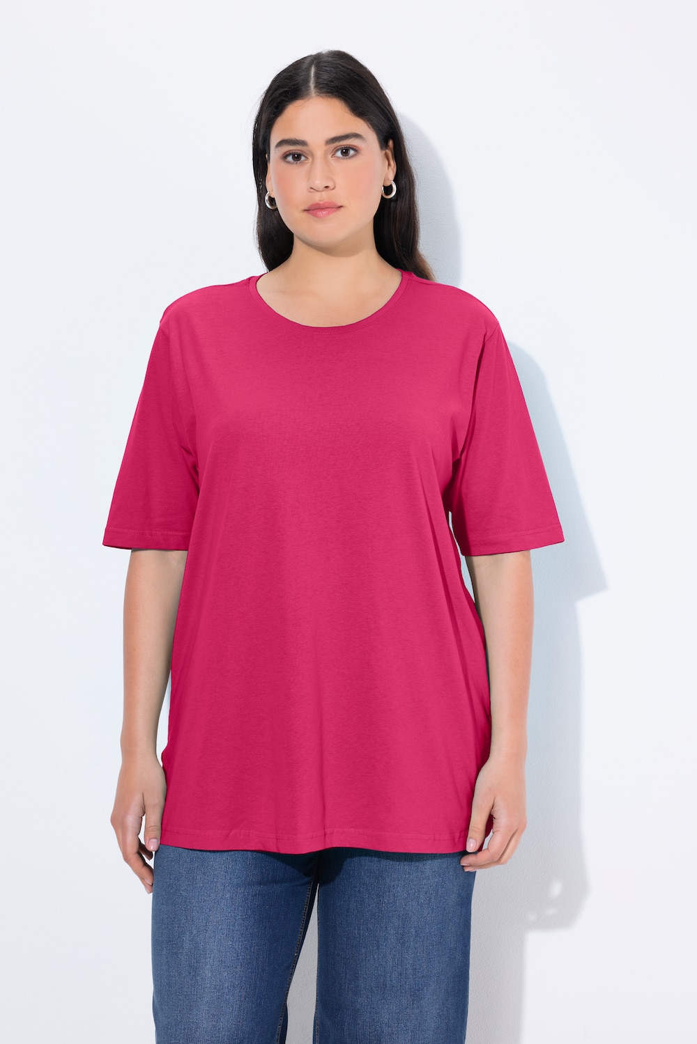 Große Größen T-Shirt, Damen, rosa, Größe: 66/68, Baumwolle, Ulla Popken