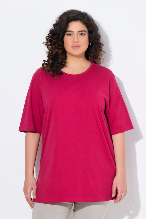 Basic Round Neck Short Sleeve Relaxed Fit  Tee