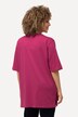 T-shirt, okrągły dekolt, luźny krój, rękaw 1/2