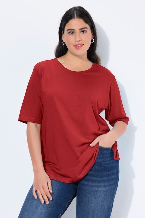 Basic Round Neck Short Sleeve Relaxed Fit  Tee
