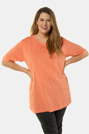 Ulla Popken Basic-T-Shirt, Rundhalsausschnitt, Relaxed, Baumwolle - Große Größen