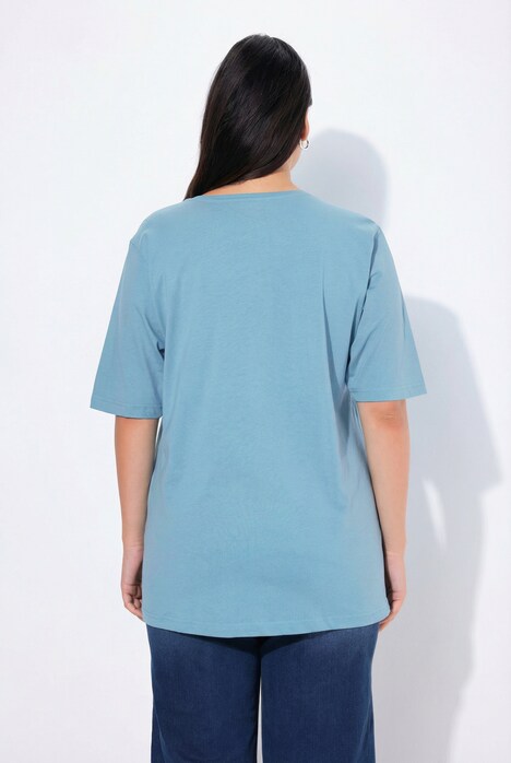 T-shirt, ronde hals, relaxed, korte mouw