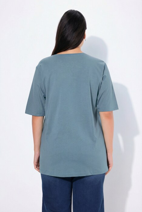 Basic Round Neck Short Sleeve Relaxed Fit  Tee