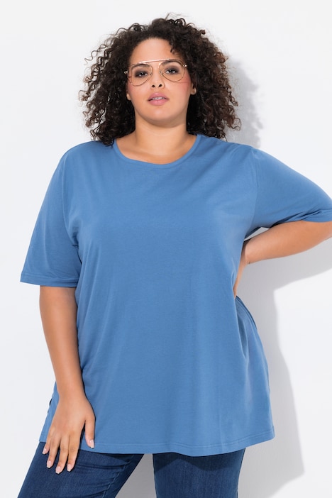 Basic Round Neck Short Sleeve Relaxed Fit  Tee