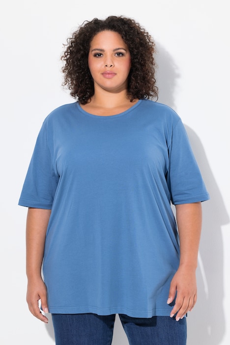 Basic Round Neck Short Sleeve Relaxed Fit  Tee