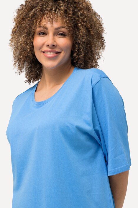 thumbnail image 2 of LYANER Women's Ribbed Knit Round Neck Short Sleeve Slim Fit Basic T-Shirt Tee Top Purple X-Small 2 of 11