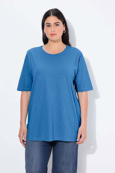 T-shirt, ronde hals, relaxed, korte mouw